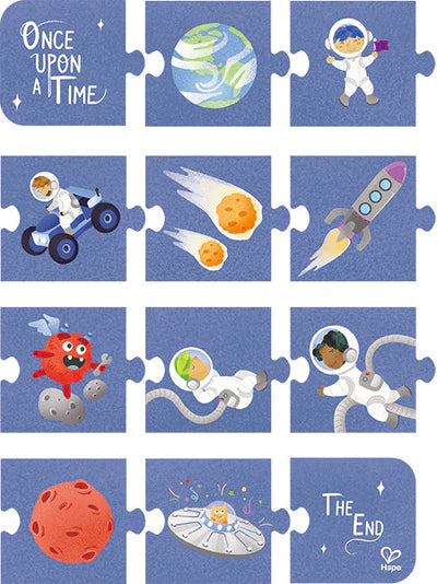 Intergalactic Puzzle and Story Telling - Space | 3-in-1 || Hape