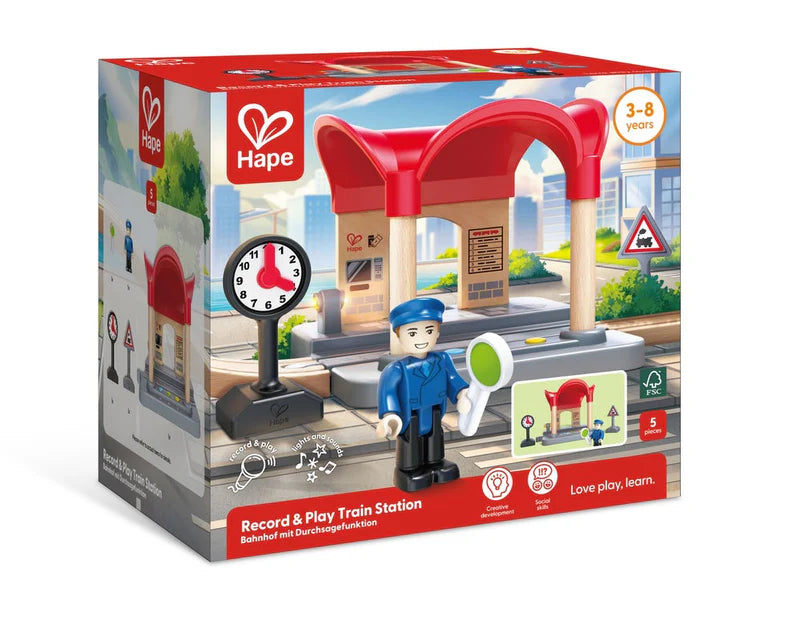 Record & Play Train Station | Hape