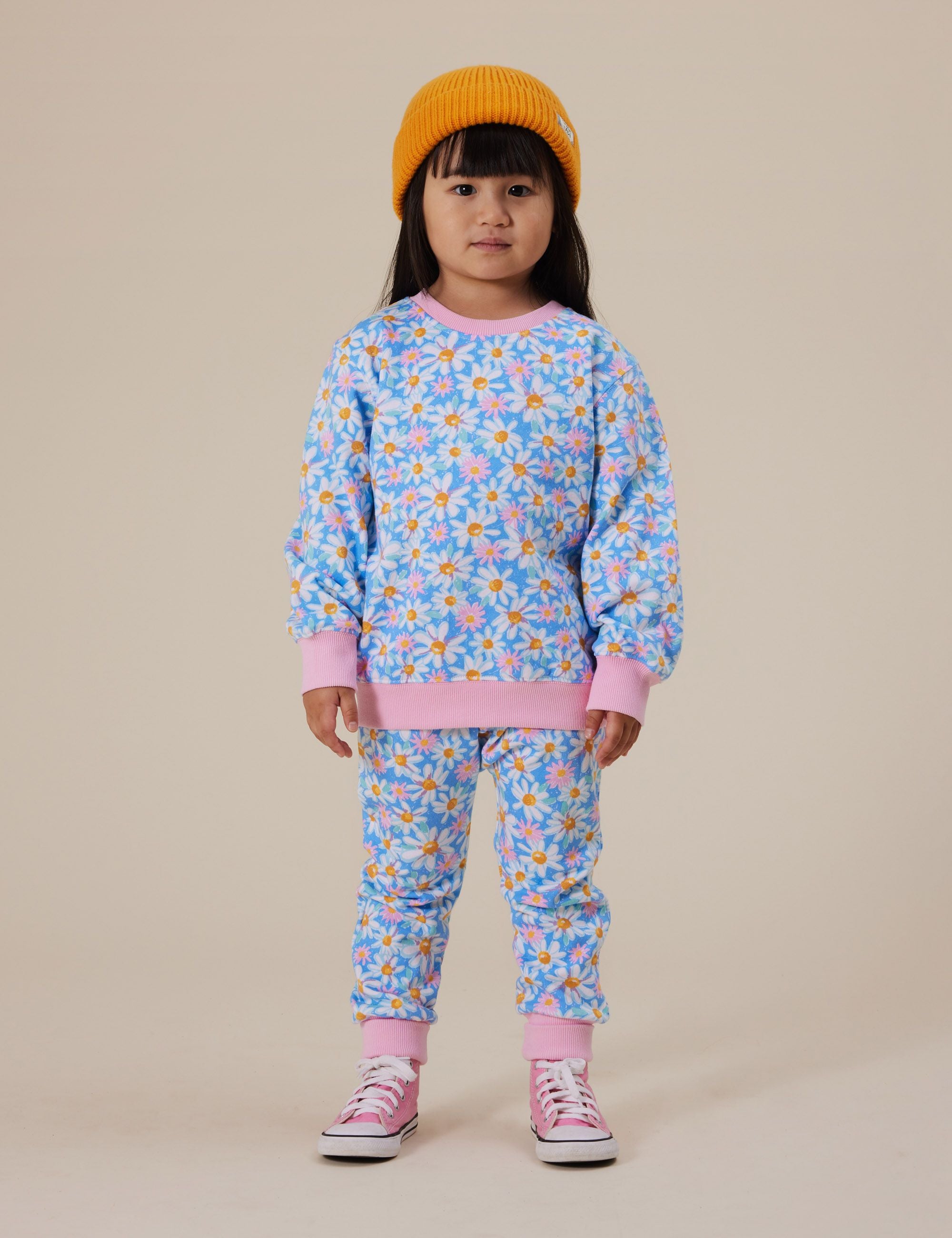 SEASIDE DAISY RELAXED TERRY SWEATER | Goldie + Ace