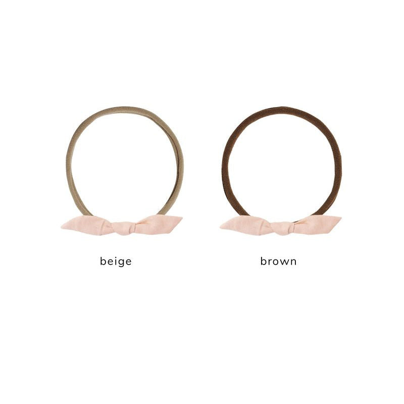 Little Knot Headband - Melon - Beige | Rylee + Cru