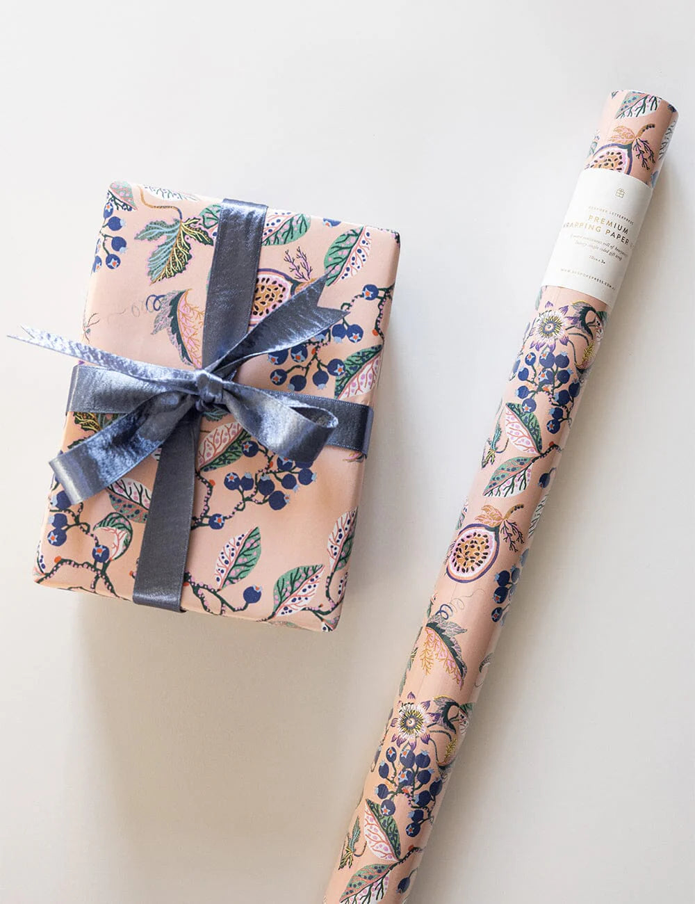 Gift Wrap Roll 3m - Huckleberry | Bespoke Letterpress