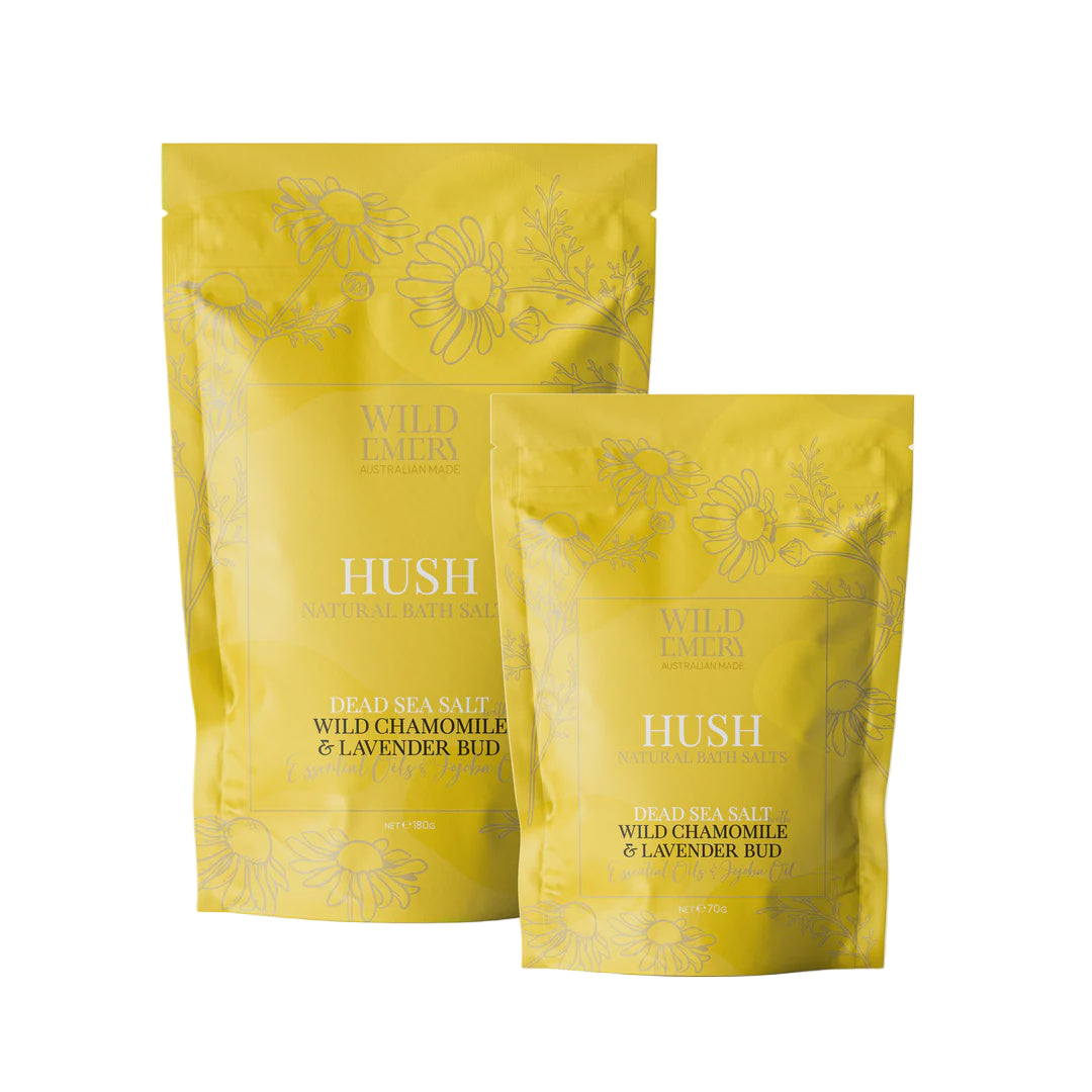 Natural Bath Salts - Hush - 70g | Wild Emery