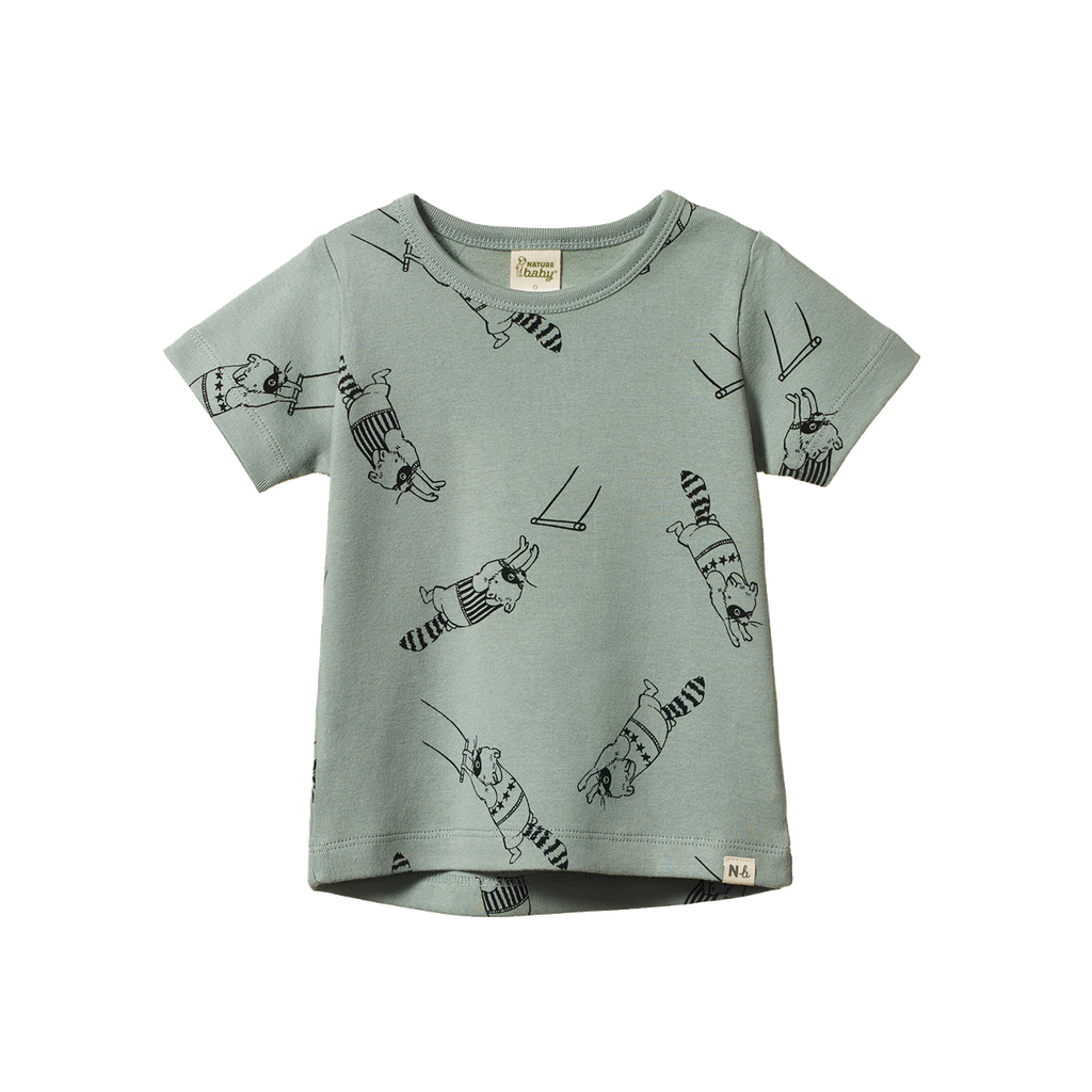 RIVER TEE - Raccoon Rhapsody Print | Nature Baby
