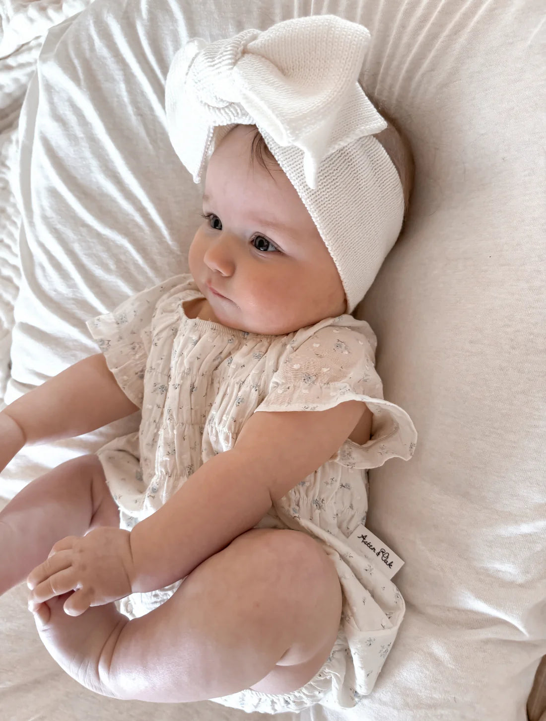 Sofia Floral Bubble Romper || Ivory | Aster & Oak