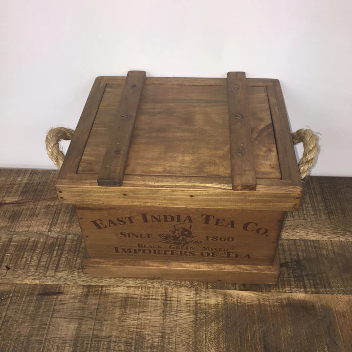 Box With Lid - Tea & Coffee | Blue Goose Imports