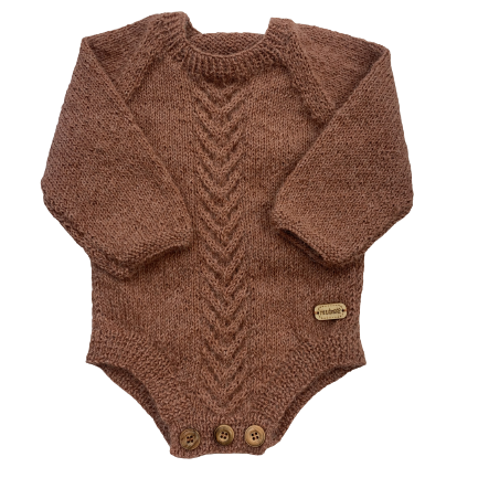 0-3M Blush Alpaca Romper | Ida & Ish