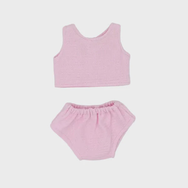 Pink Waffle Knit Doll Set | MINI COLETTOS