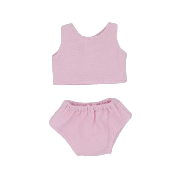 Pink Waffle Knit Doll Set | MINI COLETTOS