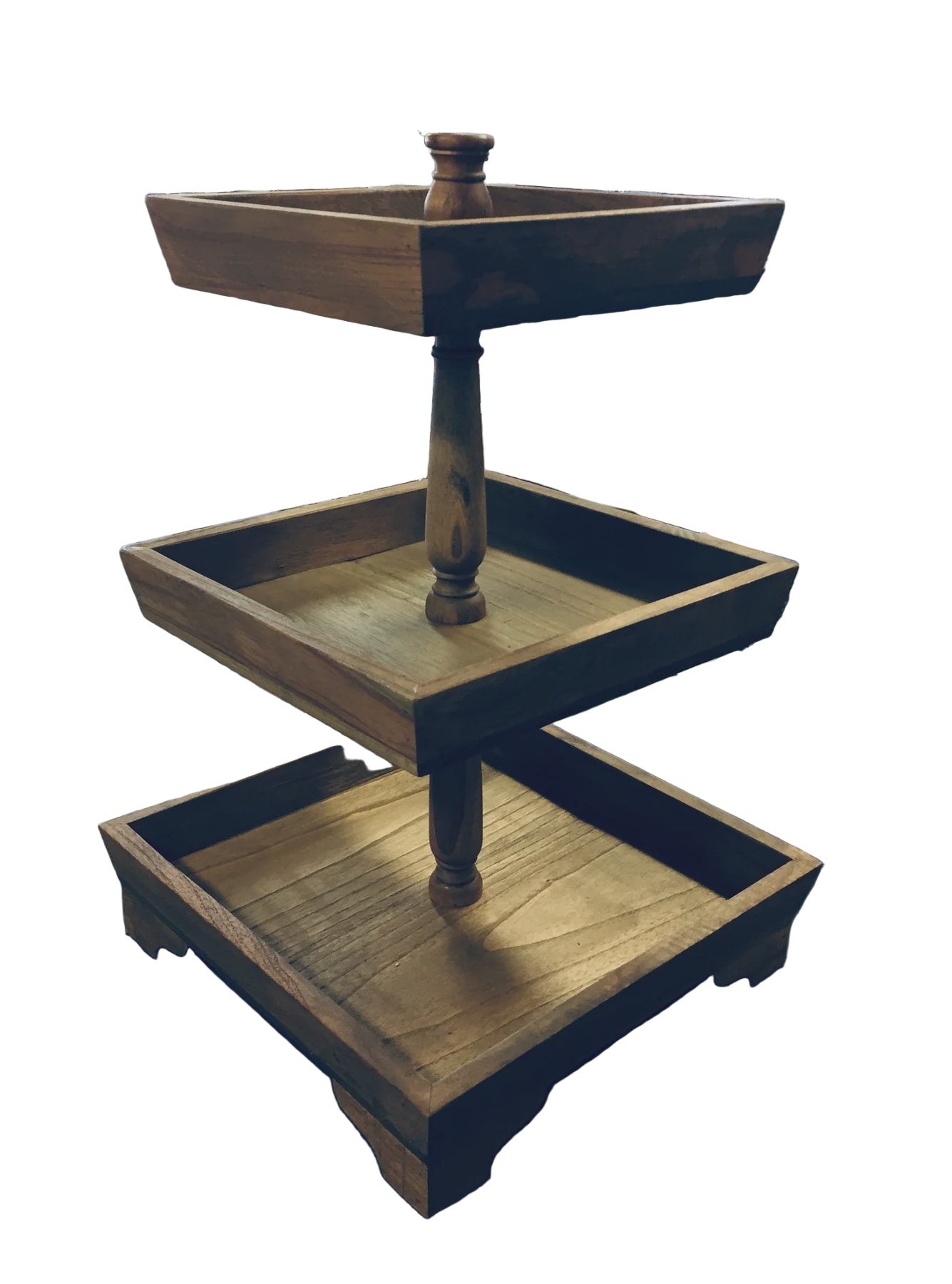 Wooden 3 Tier Cake Stand | Blue Goose Imports