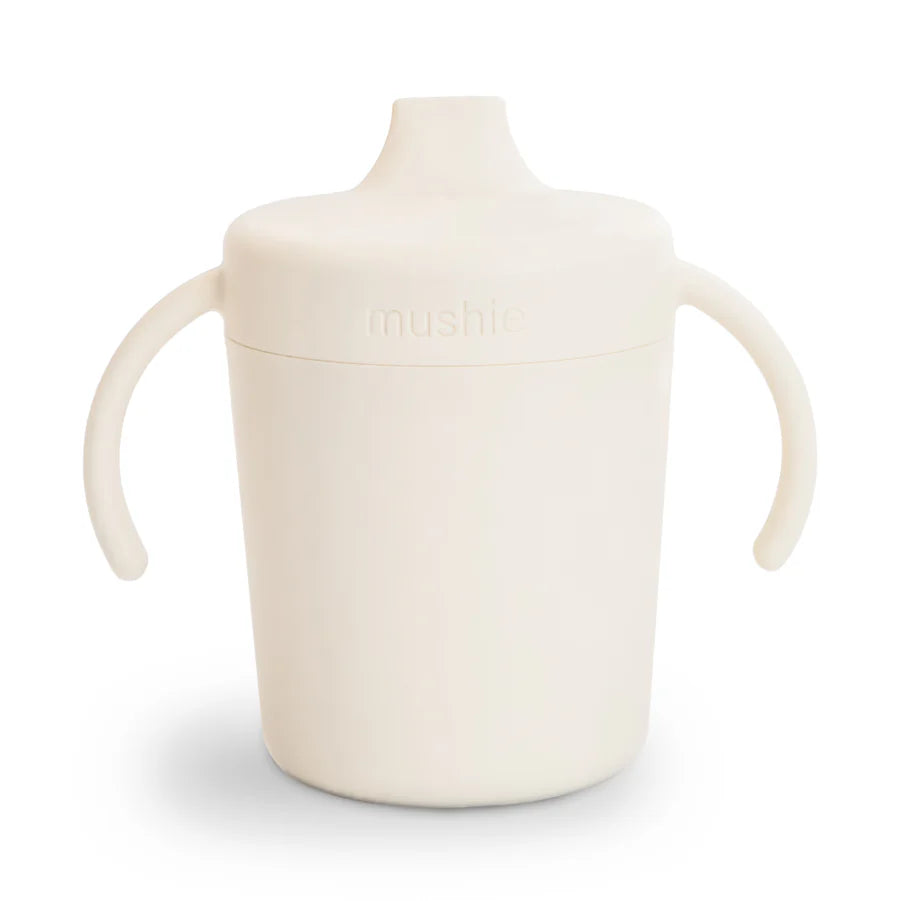 Trainer Sippy Cup with Handle - Ivory | Mushie