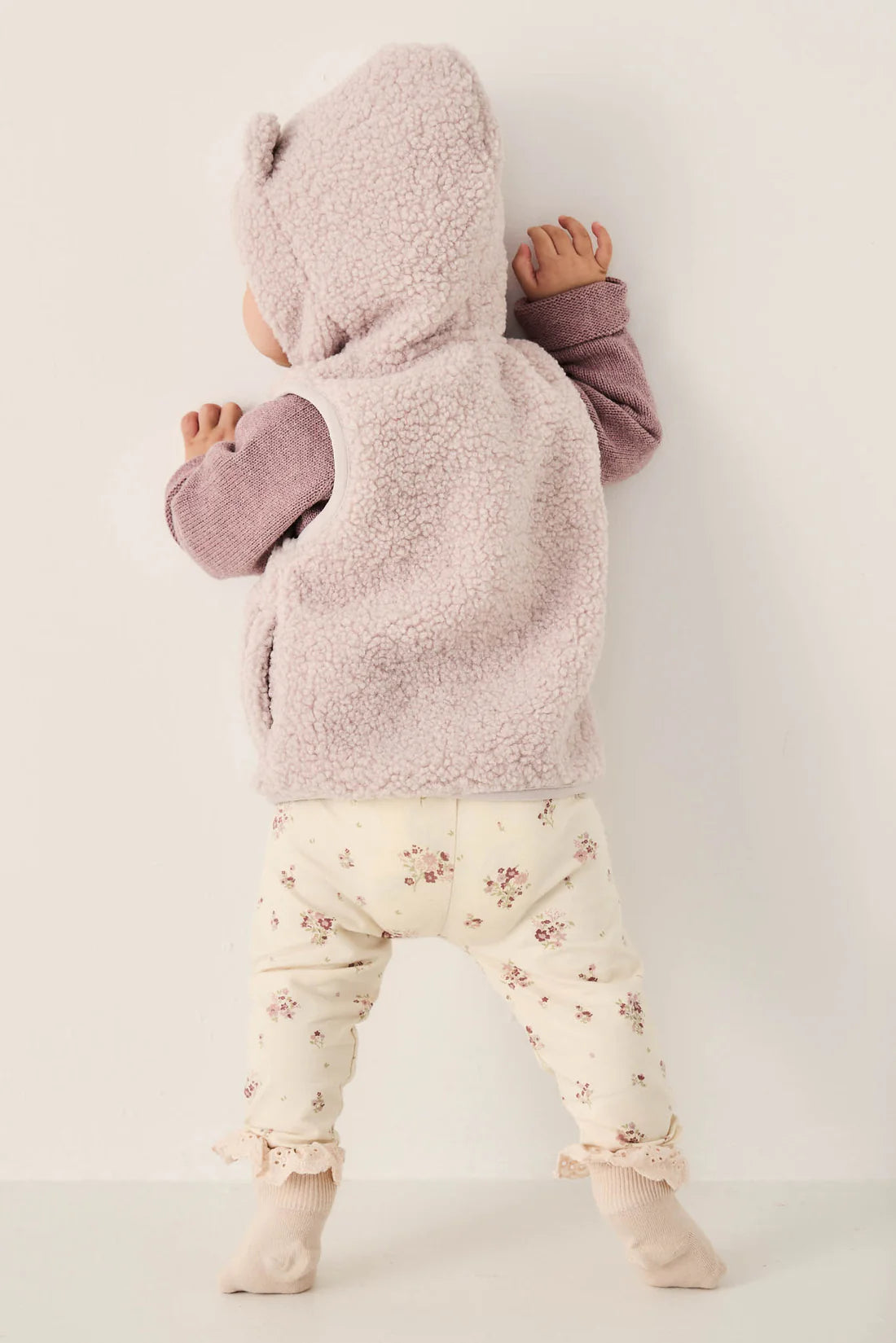 Organic Cotton Everyday Legging - Lauren Floral Tofu | Jamie Kay