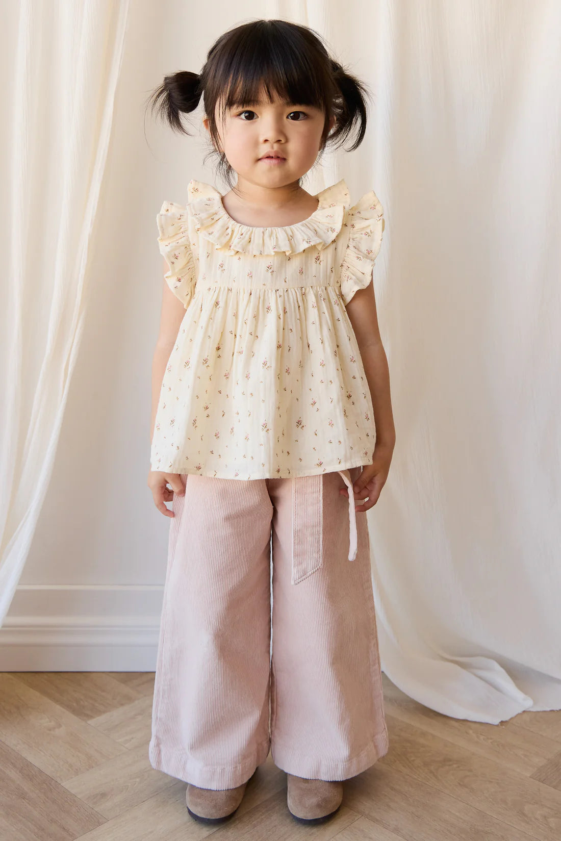 Organic Cotton Muslin Banks Blouse - Dina Antique | Jamie Kay