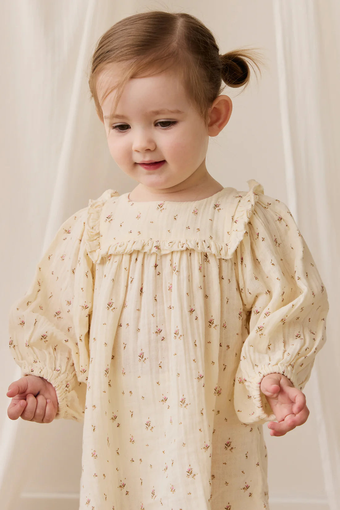 Organic Cotton Muslin Amira Dress - Dina Antique | Jamie Kay