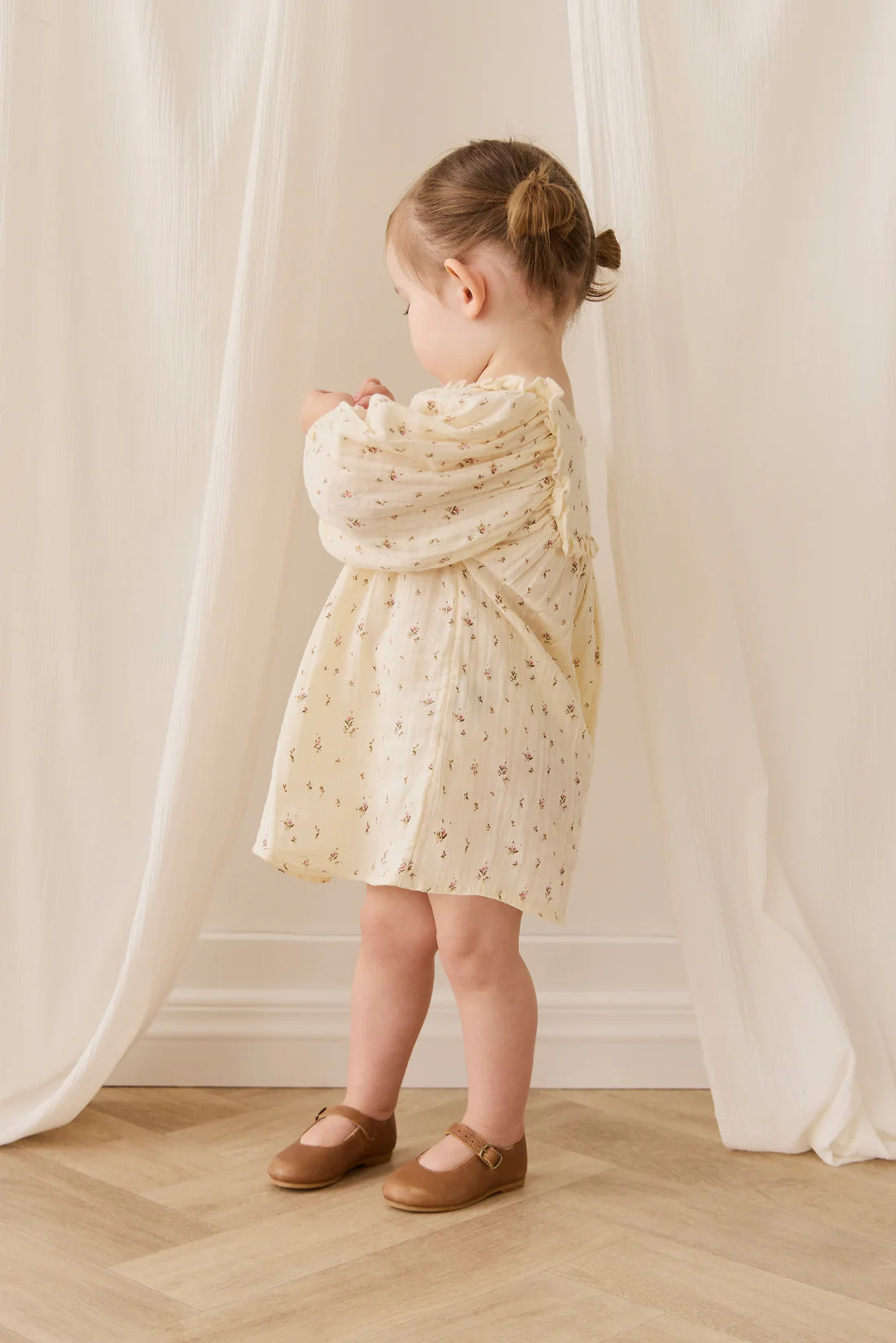 Organic Cotton Muslin Amira Dress - Dina Antique | Jamie Kay