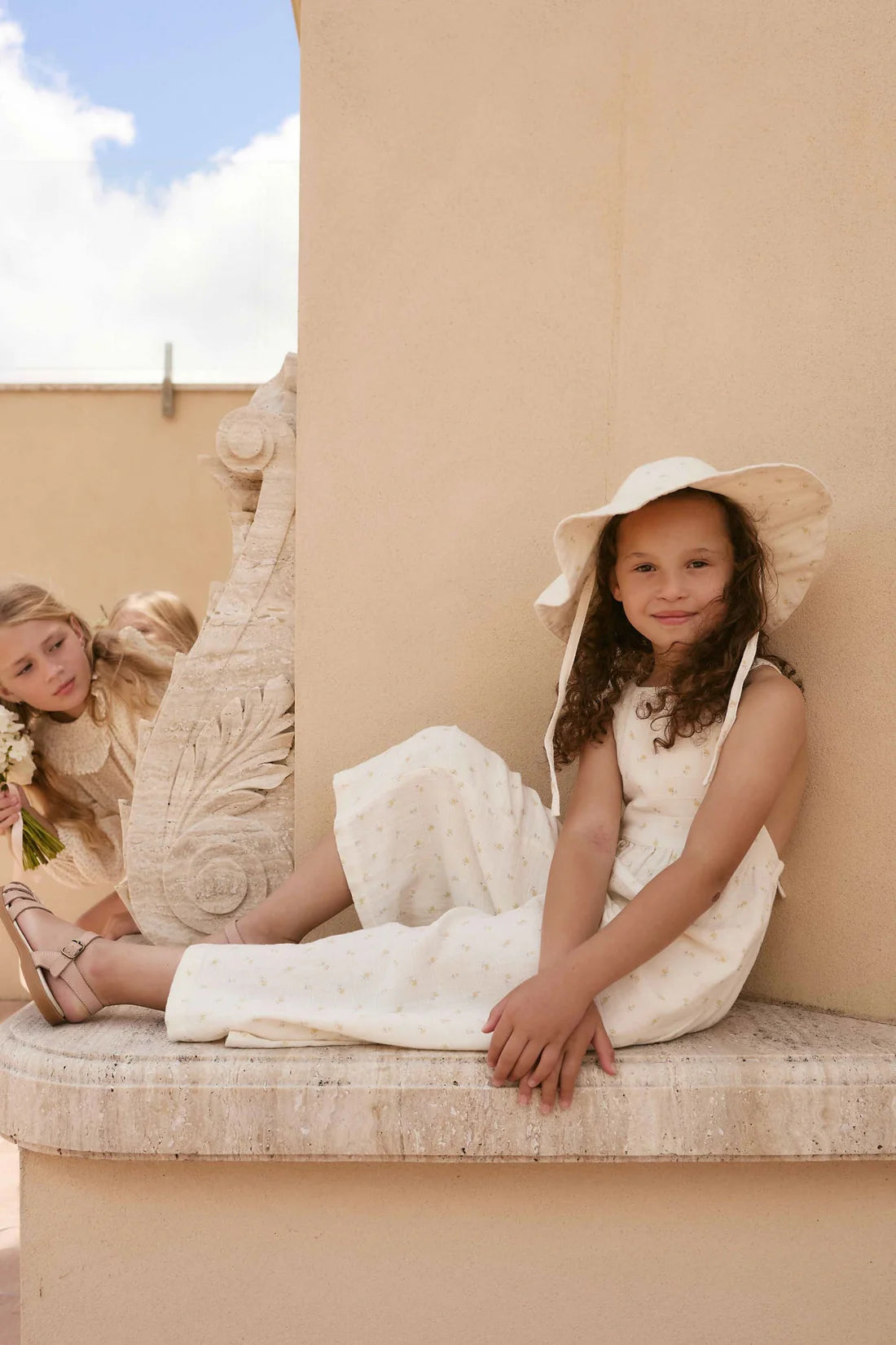 Organic Cotton Muslin Lana Jumpsuit - Vintage Ditsy | Jamie Kay