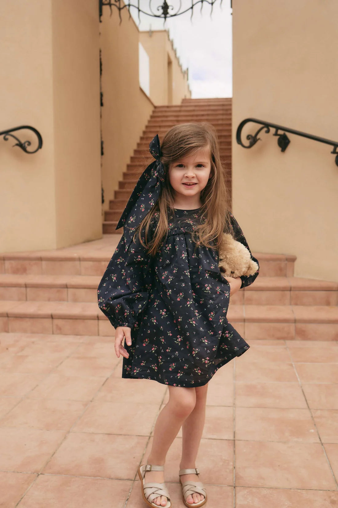 Organic Cotton Amira Dress | Bianca Noir | Jamie Kay