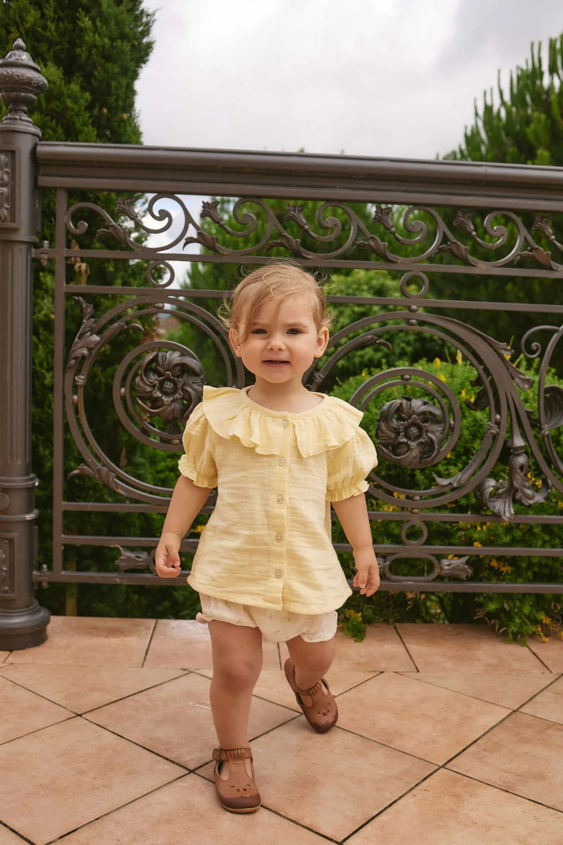 Organic Cotton Muslin Alora Top - Sunshine | Jamie Kay