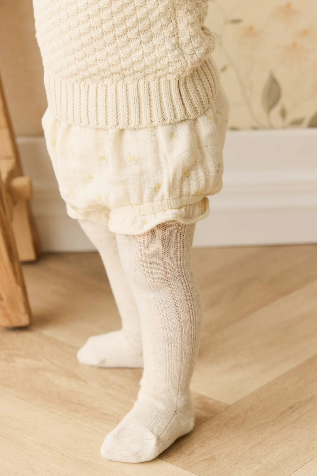 Organic Cotton Muslin Frill Bloomer - Vintage Ditsy | Jamie Kay
