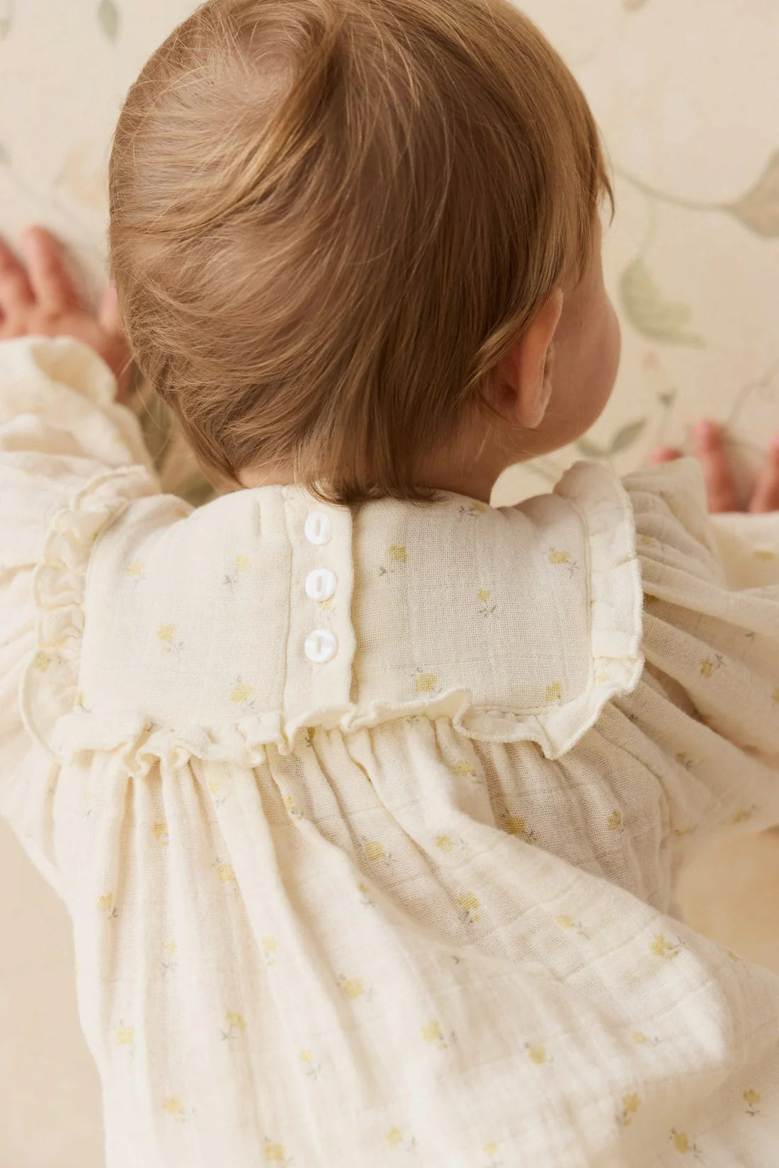 Organic Cotton Muslin Frances Playsuit - Vintage Ditsy | Jamie Kay