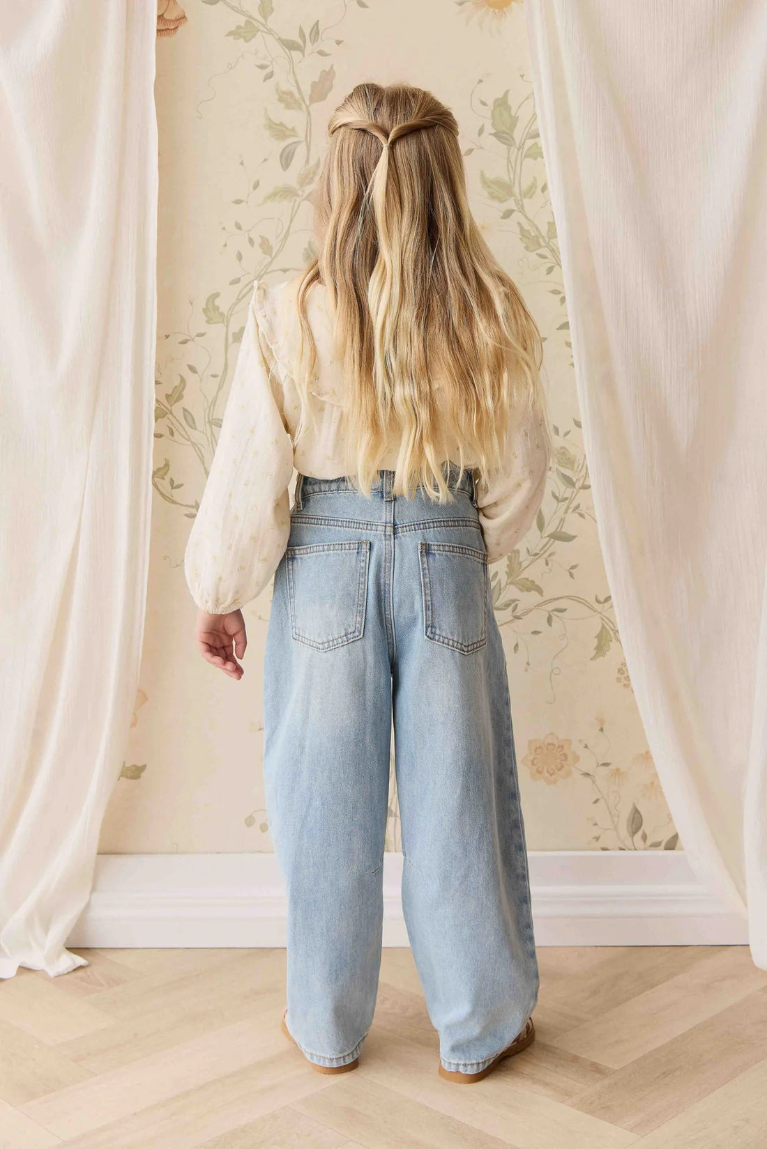 Organic Cotton Muslin Amira Blouse - Vintage Ditsy | Jamie Kay