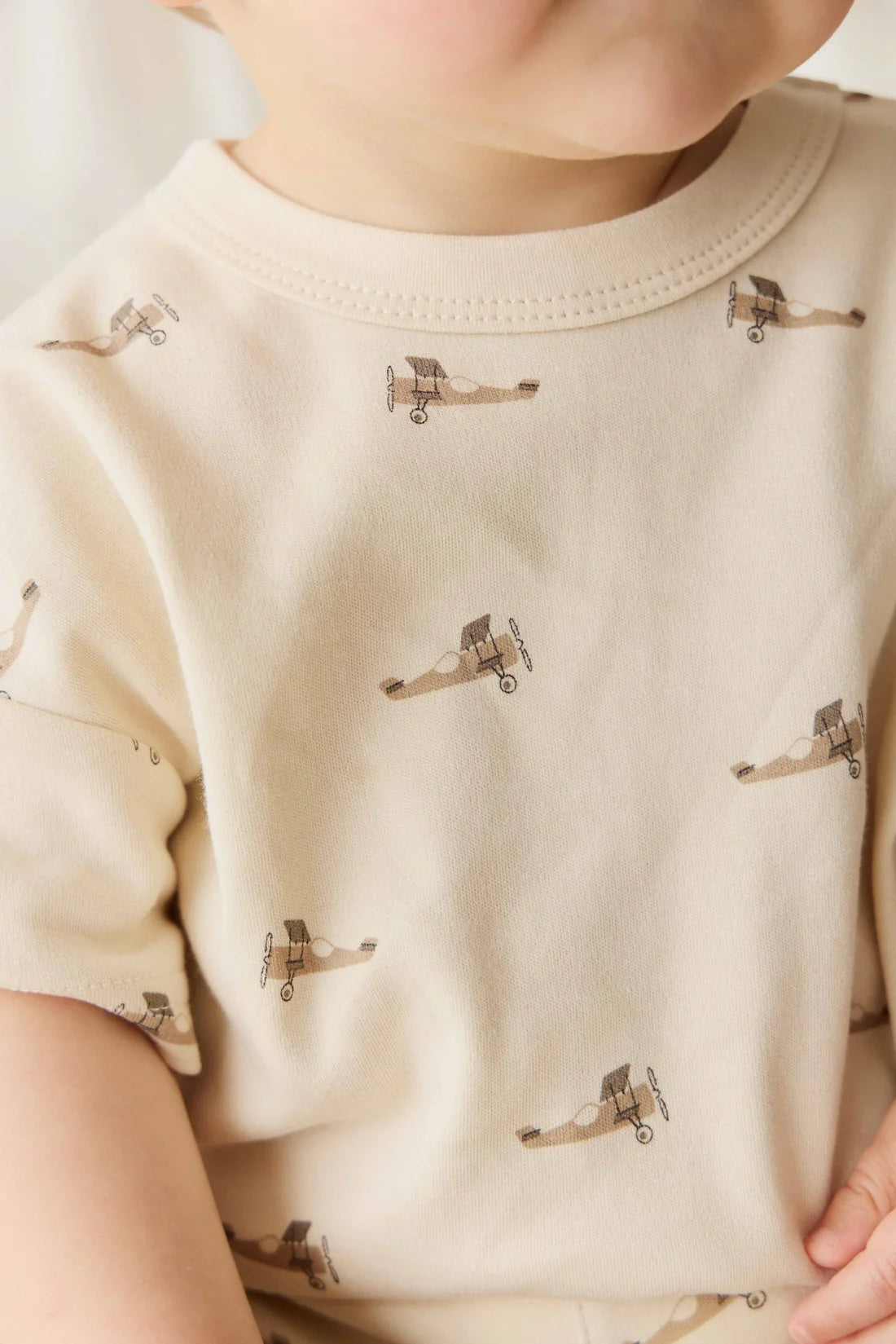 Pima Cotton Wesley Tee || Fly High Vanilla Cream | Jamie Kay
