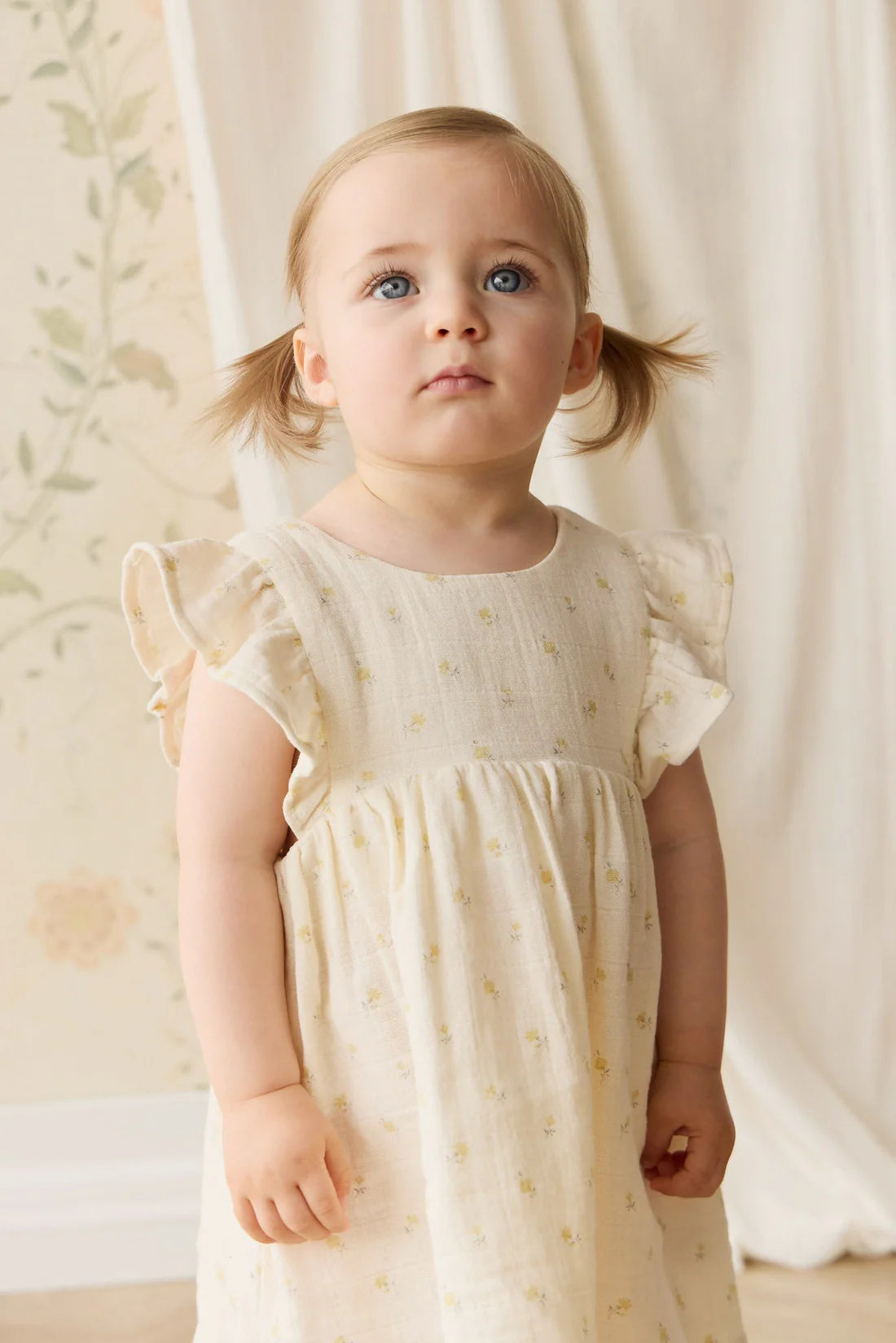 Organic Cotton Muslin Brielle Dress - Vintage Ditsy | Jamie Kay