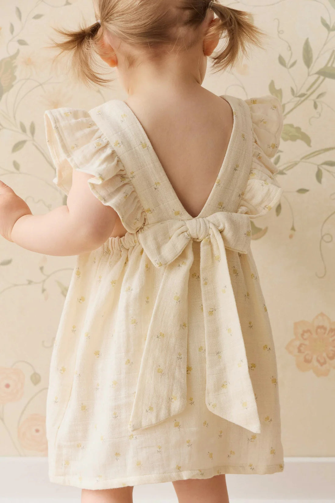 Organic Cotton Muslin Brielle Dress - Vintage Ditsy | Jamie Kay
