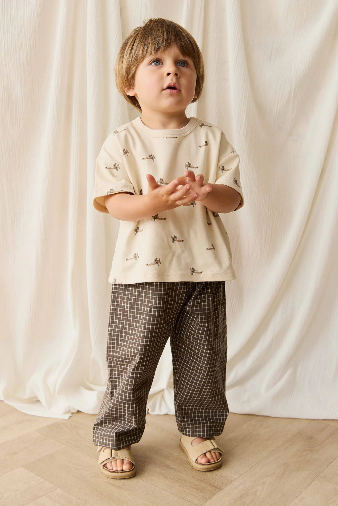 Pima Cotton Wesley Tee || Fly High Vanilla Cream | Jamie Kay
