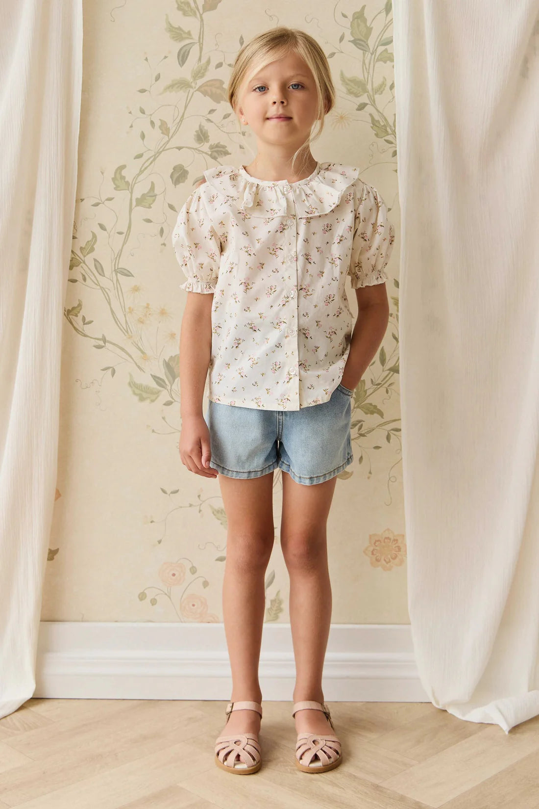 Kora Short - Antique Blue | Jamie Kay