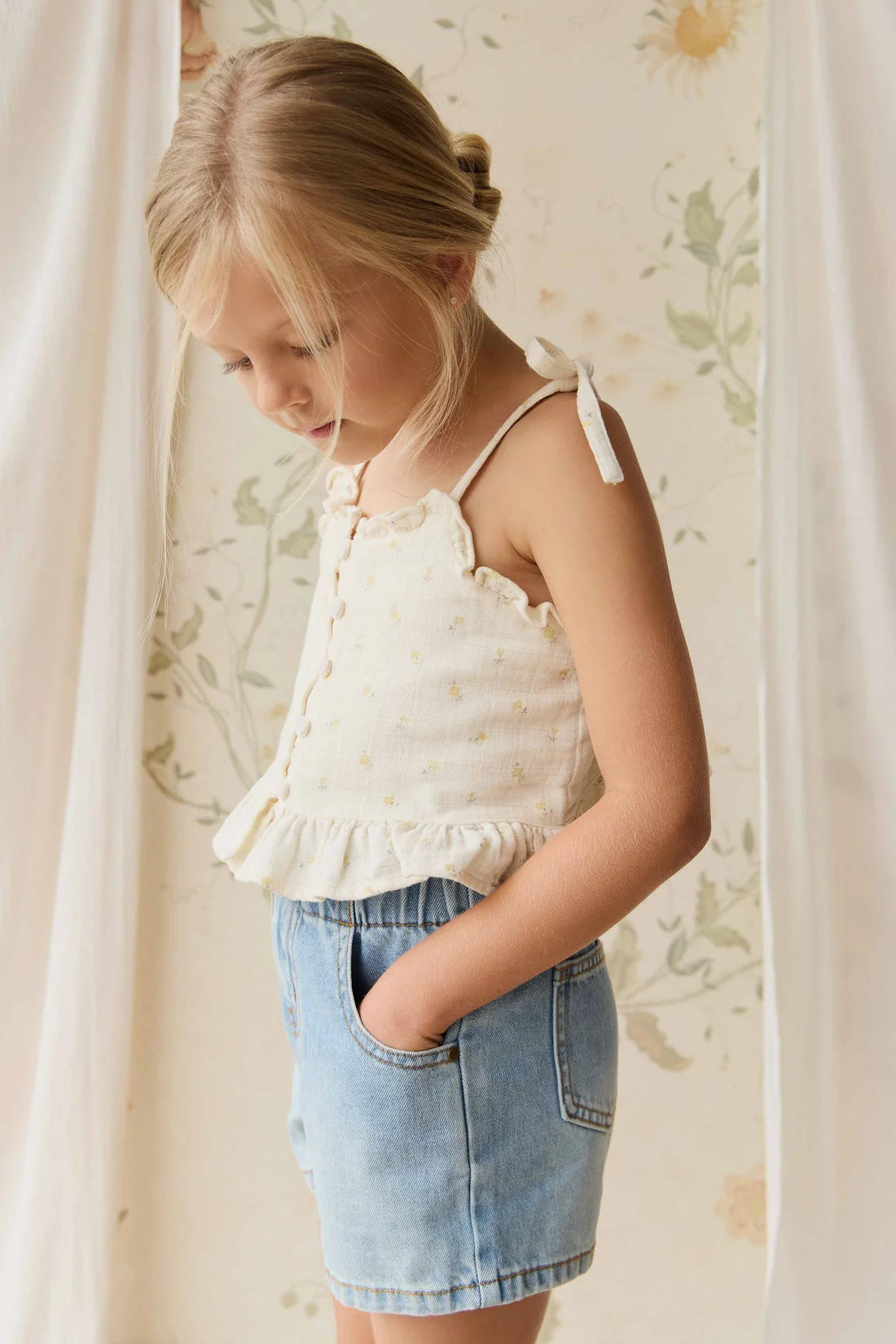 Kora Short - Antique Blue | Jamie Kay
