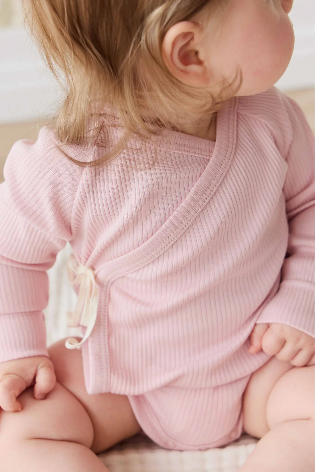 Organic Cotton Modal Marina Long Sleeve Bodysuit - Trinket | Jamie Kay