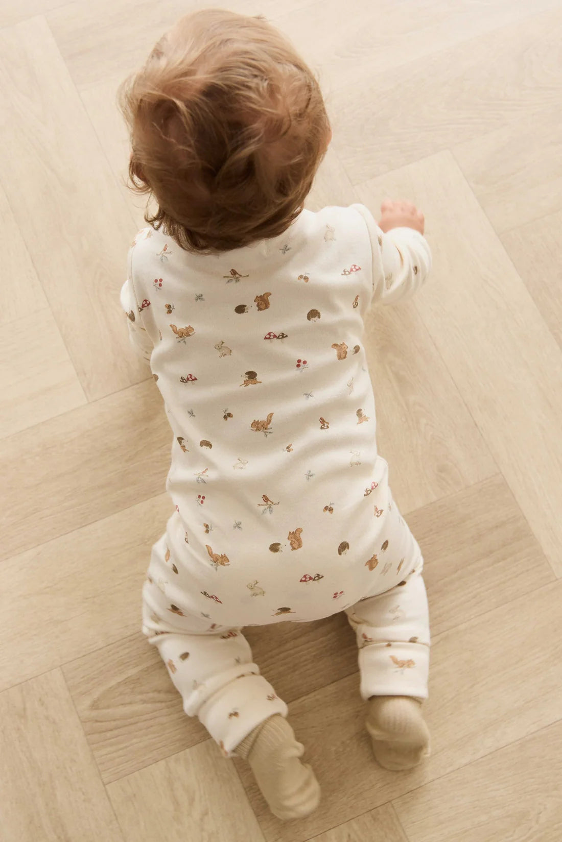 Organic Cotton Reese Zip Onepiece | Forest Gathering | Jamie Kay