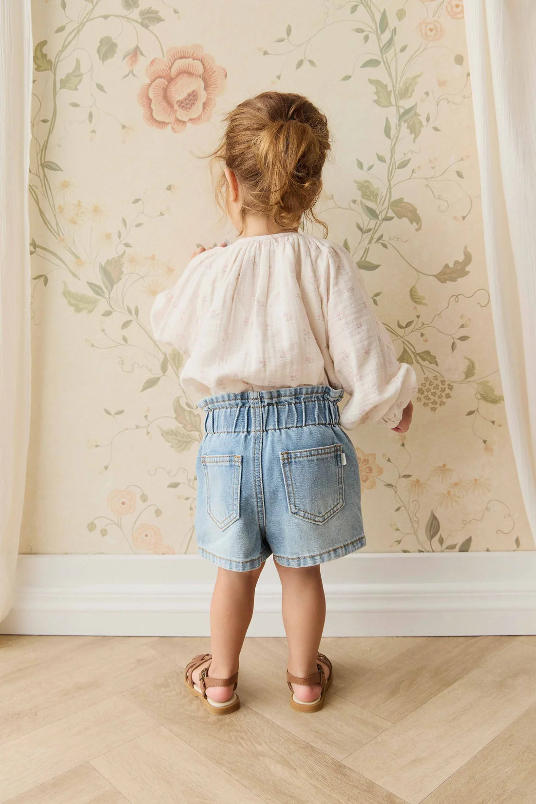 Organic Cotton Muslin Heather Blouse - Pauline Pink | Jamie Kay