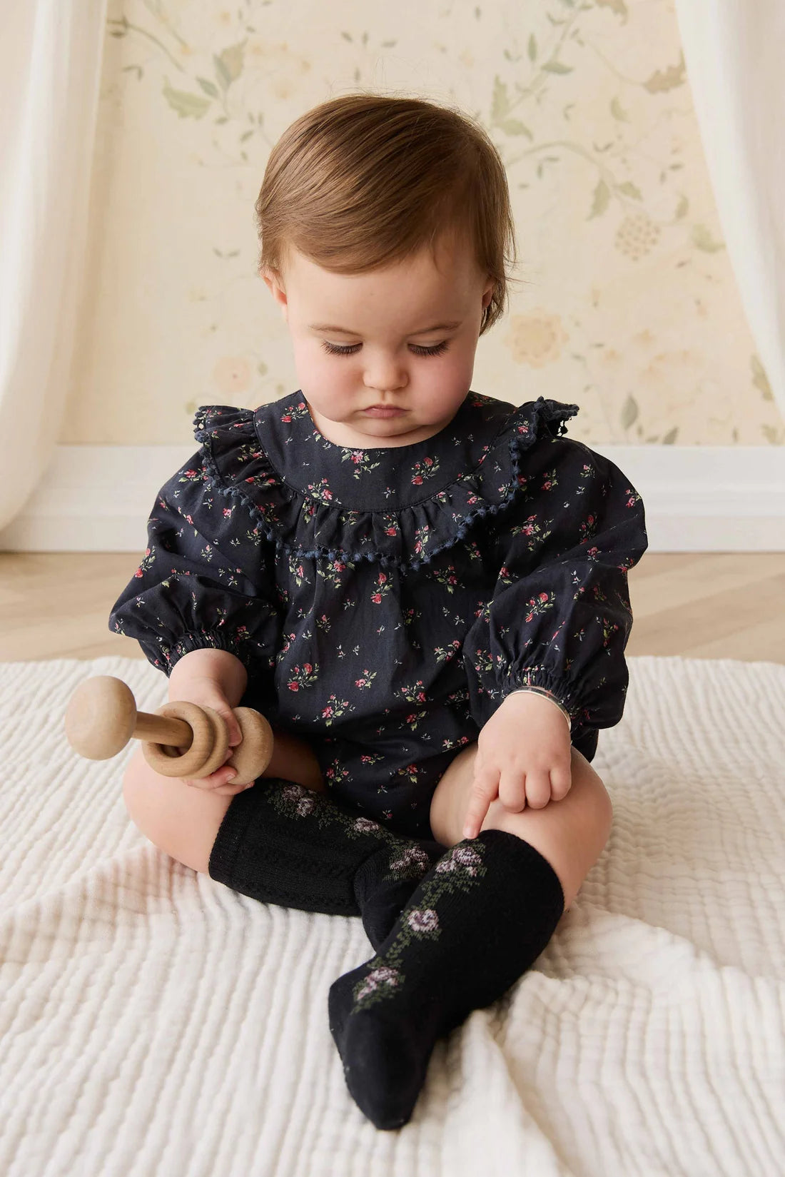 Organic Cotton Malia Playsuit | Bianca Noir | Jamie Kay