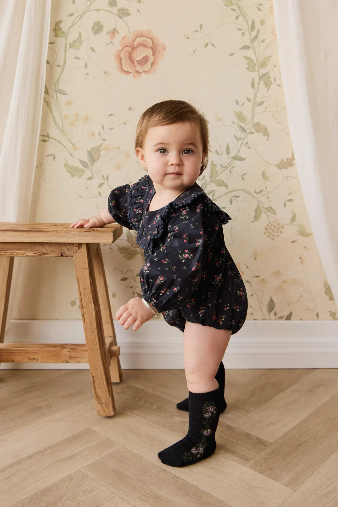 Organic Cotton Malia Playsuit | Bianca Noir | Jamie Kay