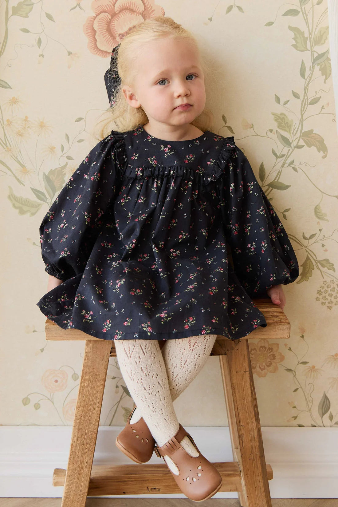 Organic Cotton Amira Dress | Bianca Noir | Jamie Kay