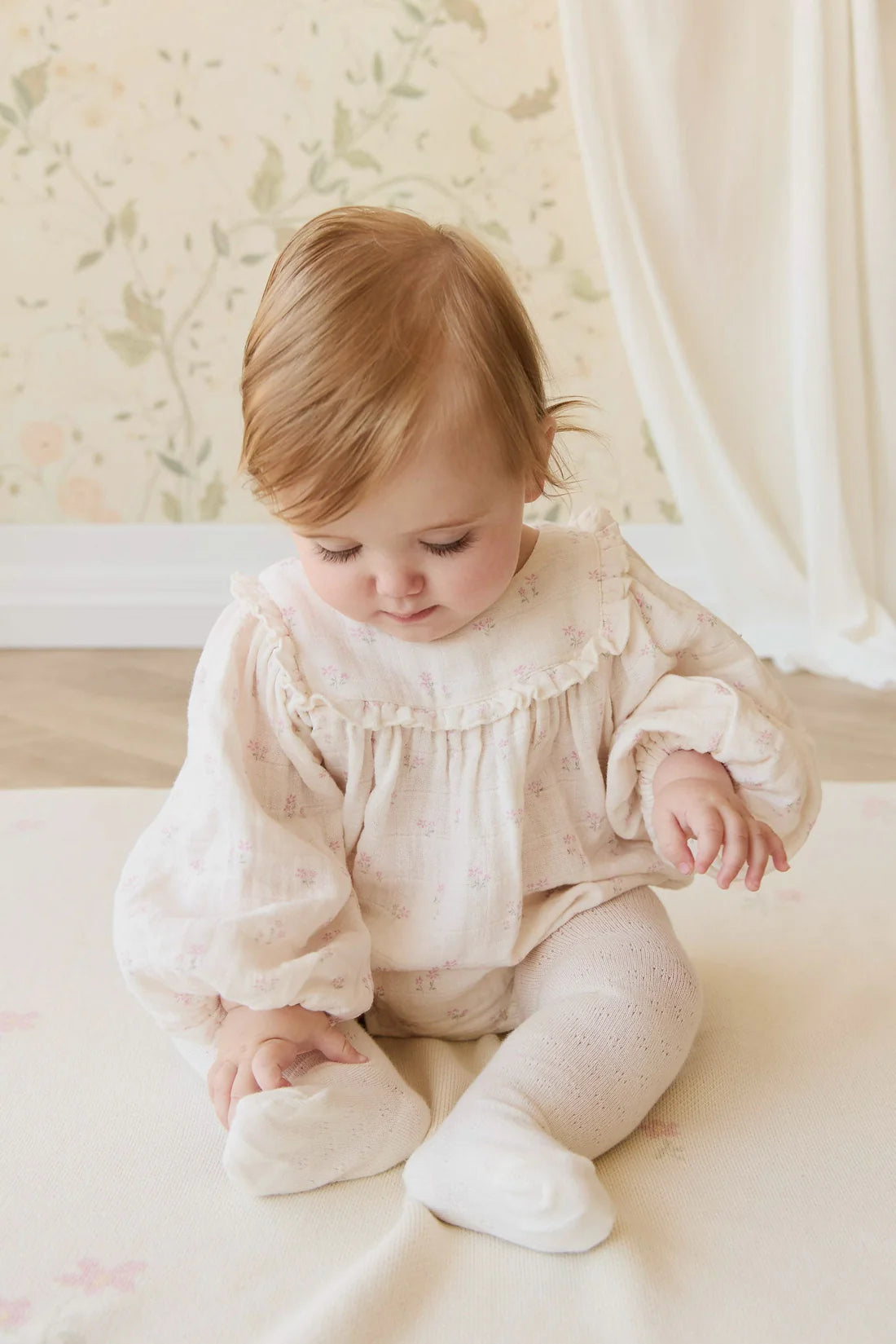 Organic Cotton Muslin Frances Playsuit | Pauline Pink | Jamie Kay