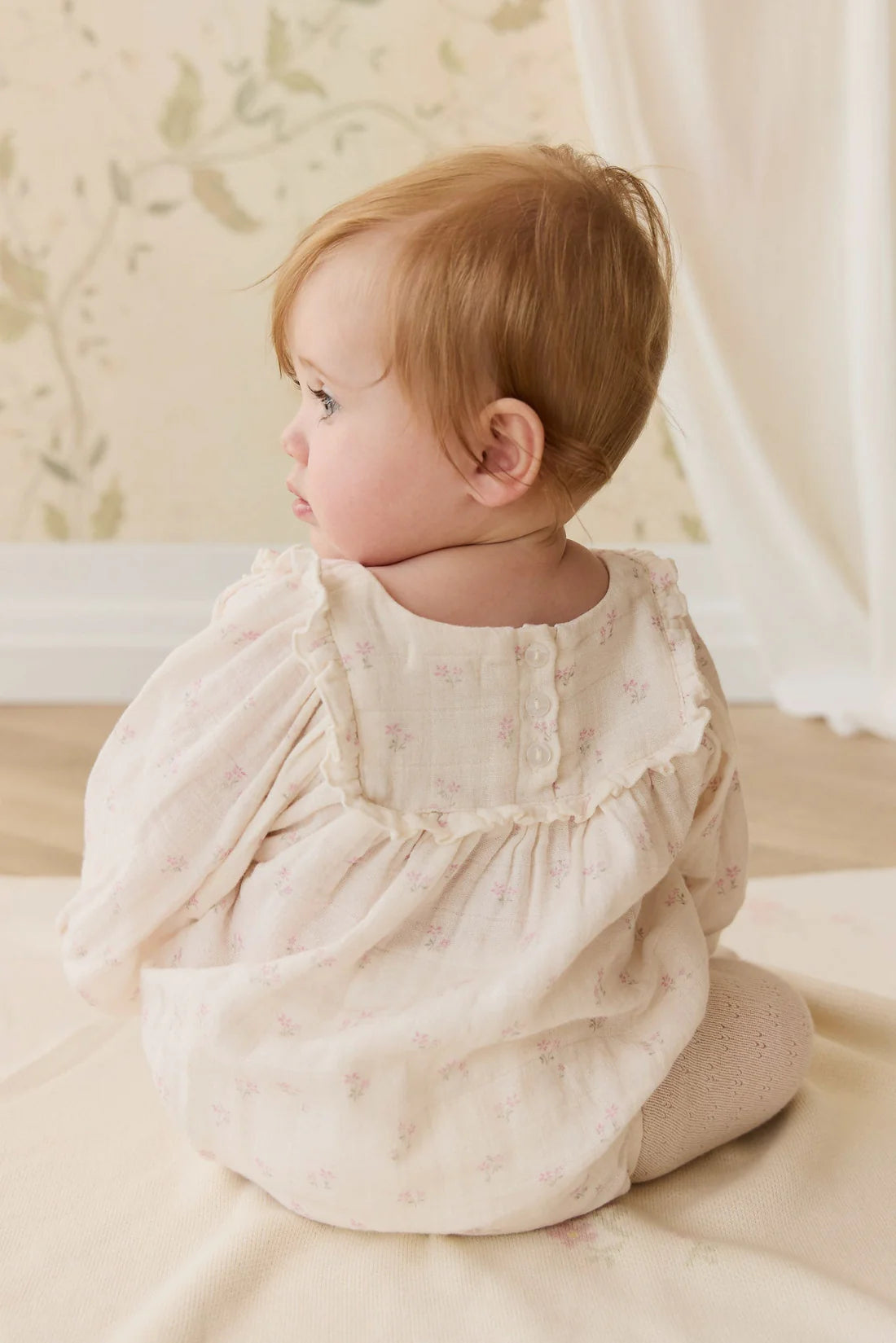 Organic Cotton Muslin Frances Playsuit | Pauline Pink | Jamie Kay