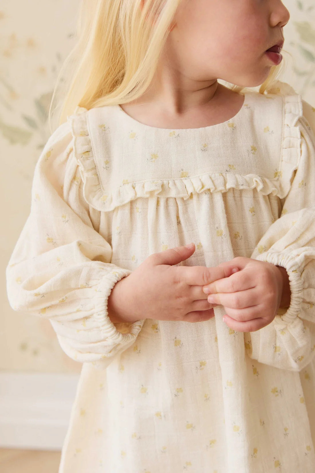 Organic Cotton Muslin Amira Dress - Vintage Ditsy | Jamie Kay