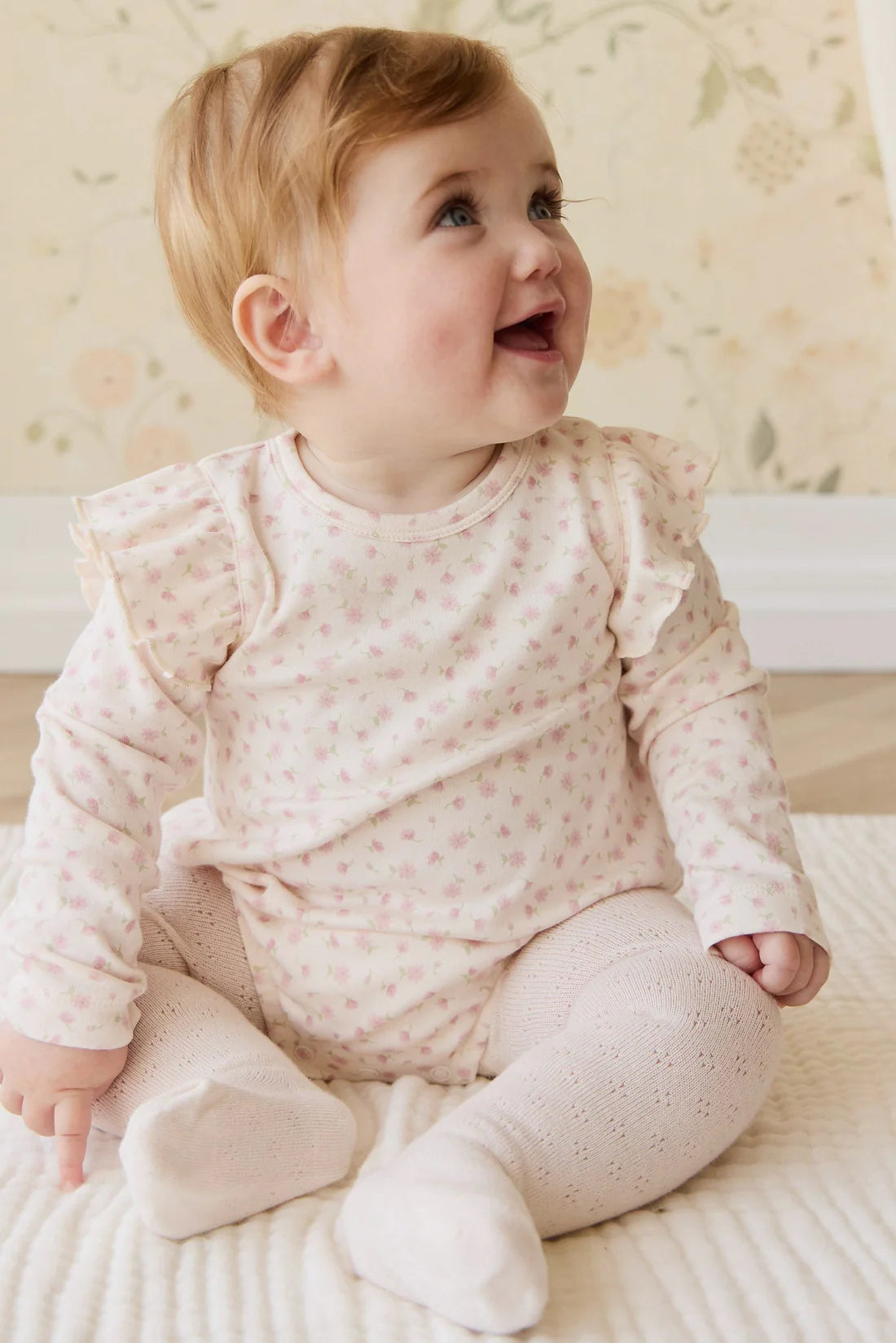 Organic Cotton Kinley Playsuit - Victoria Blush | Jamie Kay