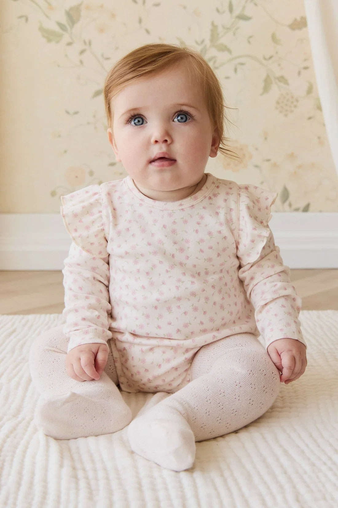 Organic Cotton Kinley Playsuit - Victoria Blush | Jamie Kay