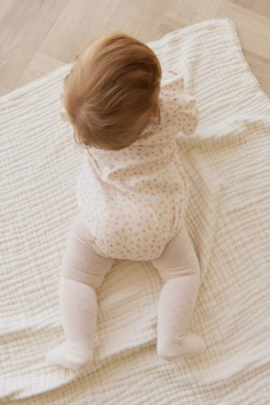 Organic Cotton Kinley Playsuit - Victoria Blush | Jamie Kay