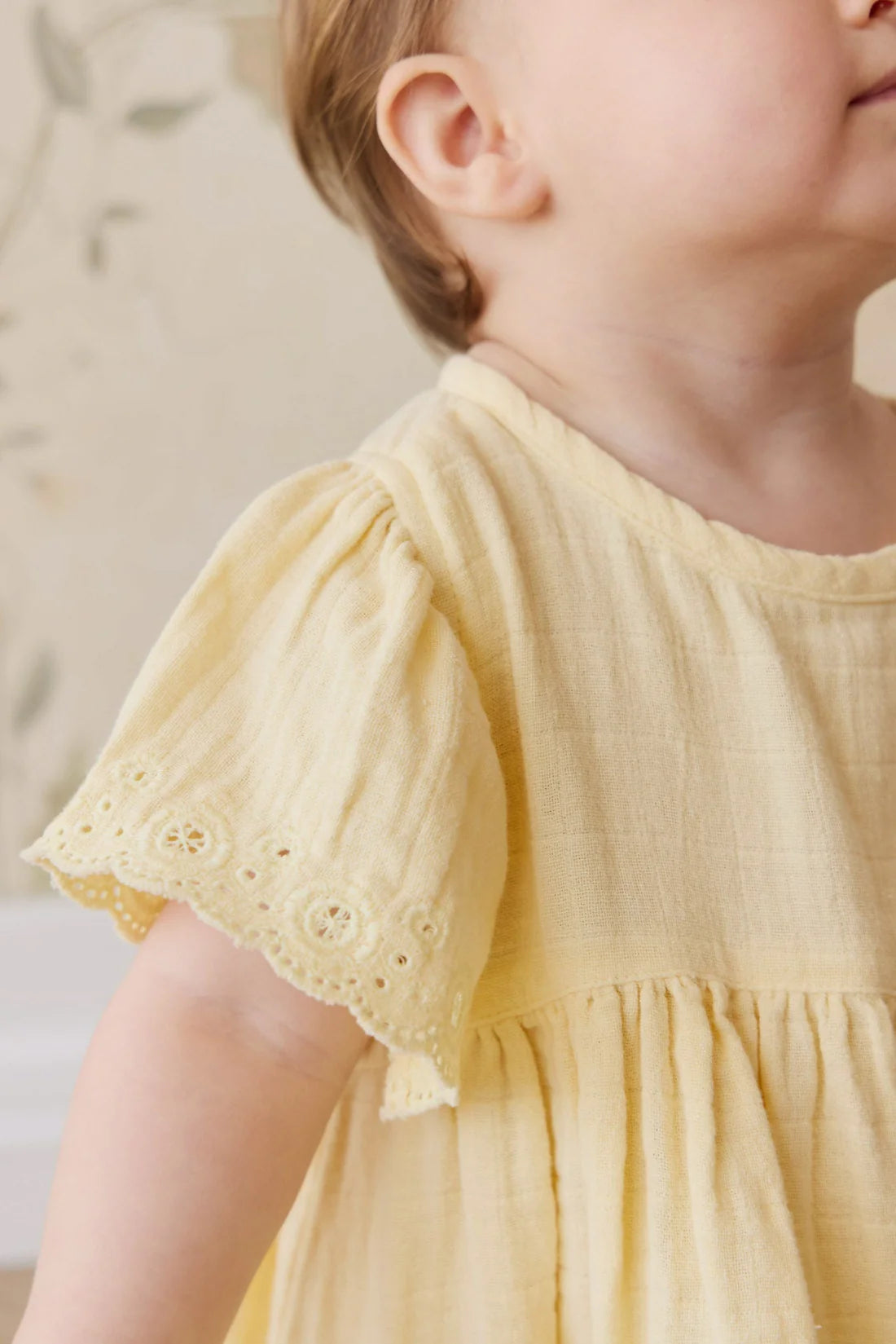 Organic Cotton Muslin Phillipa Dress - Sunshine | Jamie Kay