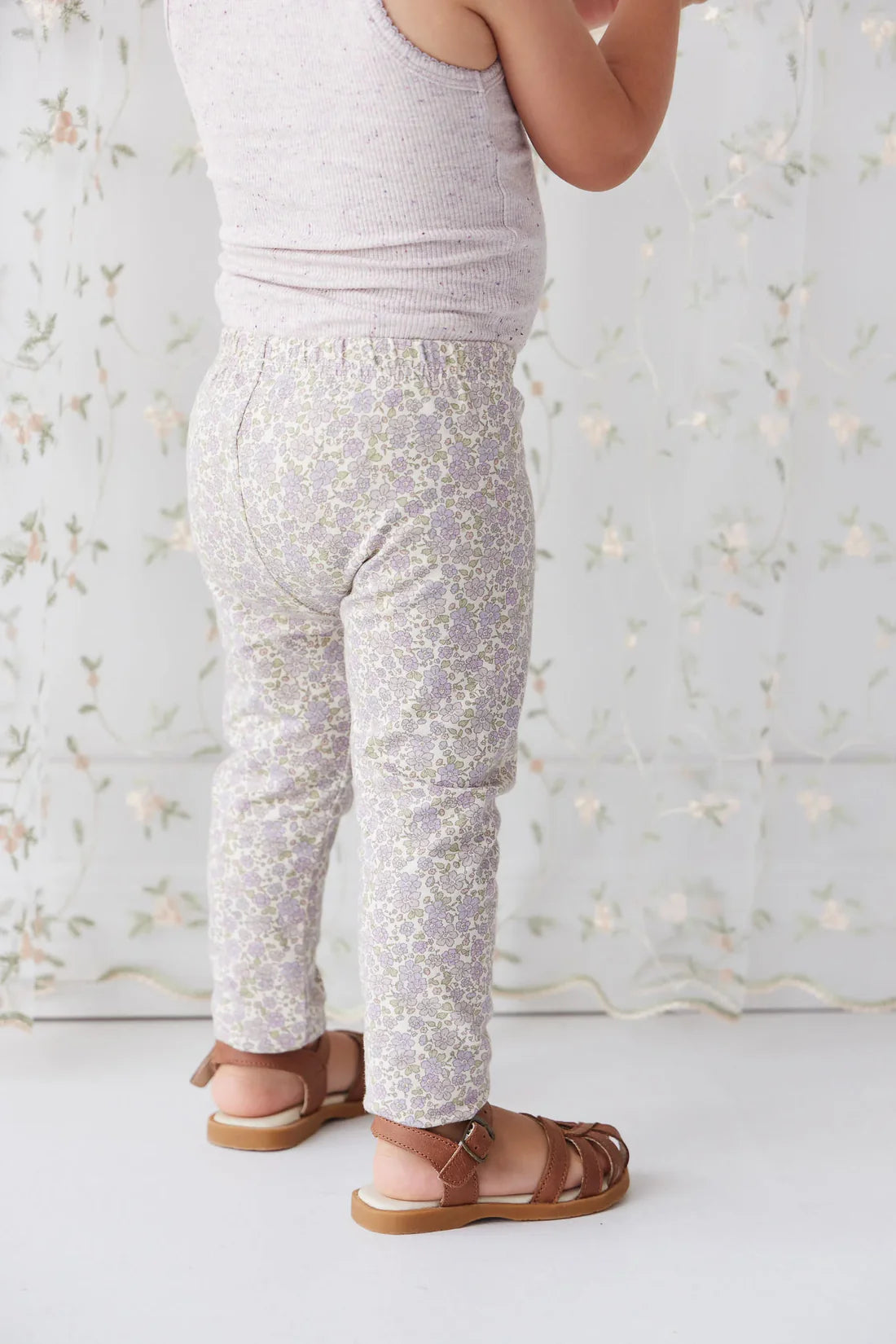 Organic Cotton Everyday Legging - Chloe Lavender | Jamie Kay