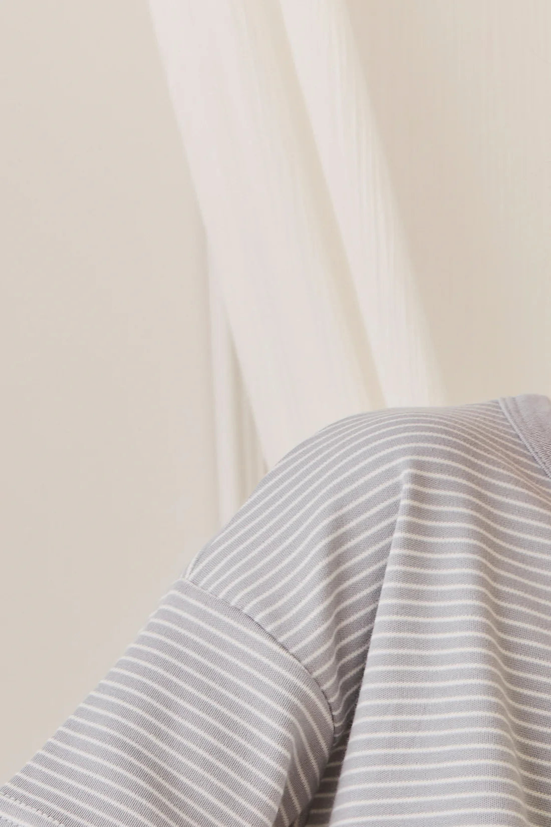 Pima Cotton Wesley Tee - Fine Stripe Missouri/Parchment | Jamie Kay