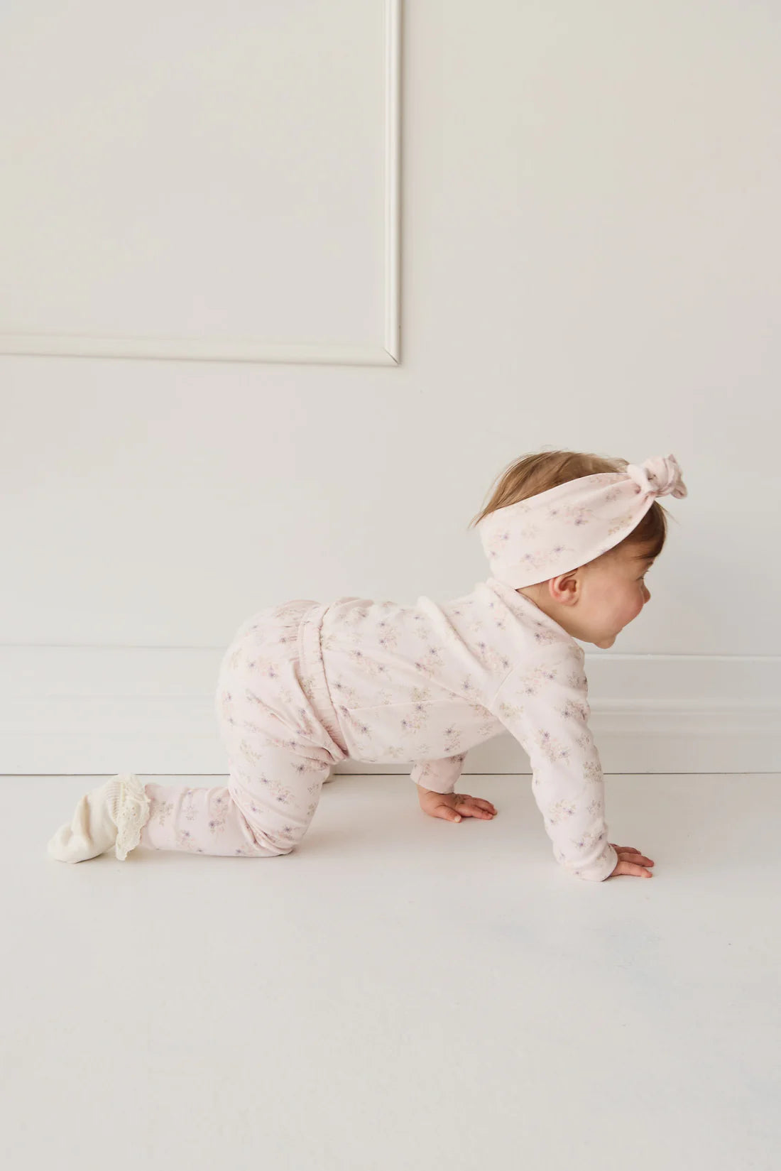 Organic Cotton Headband - Sweet Pea Floral | Jamie Kay