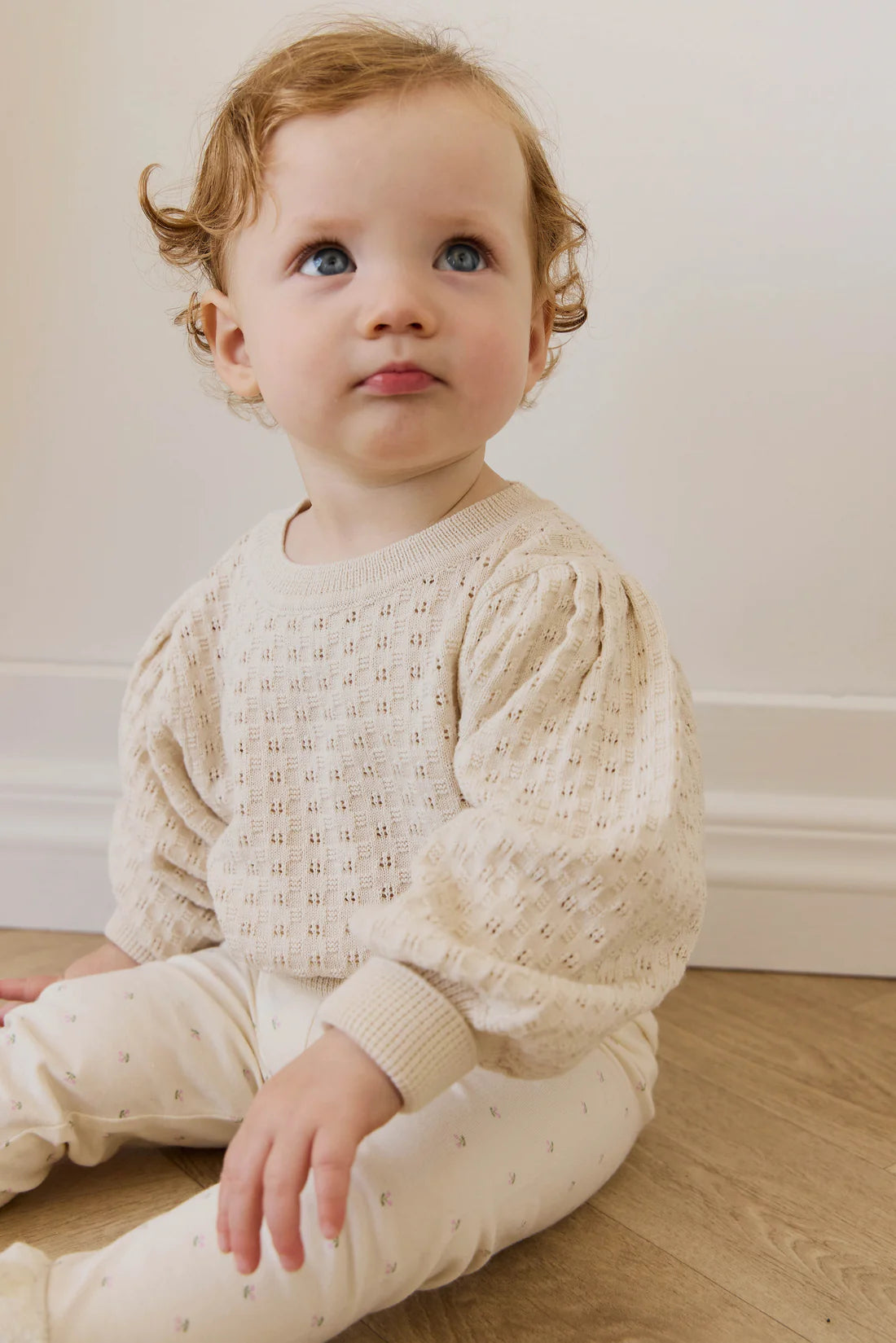 Organic Cotton Everyday Legging - Ditsy Cherries | Jamie Kay