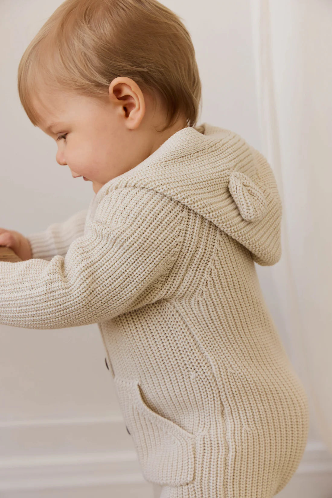 Bear Knit Onepiece - Vanilla | Jamie Kay