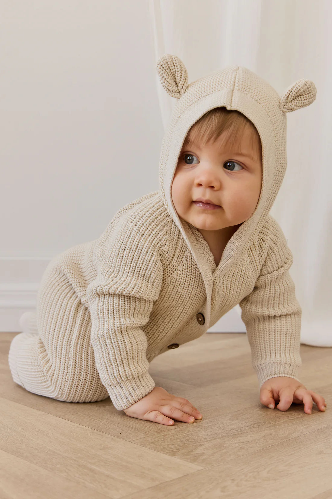 Bear Knit Onepiece - Vanilla | Jamie Kay
