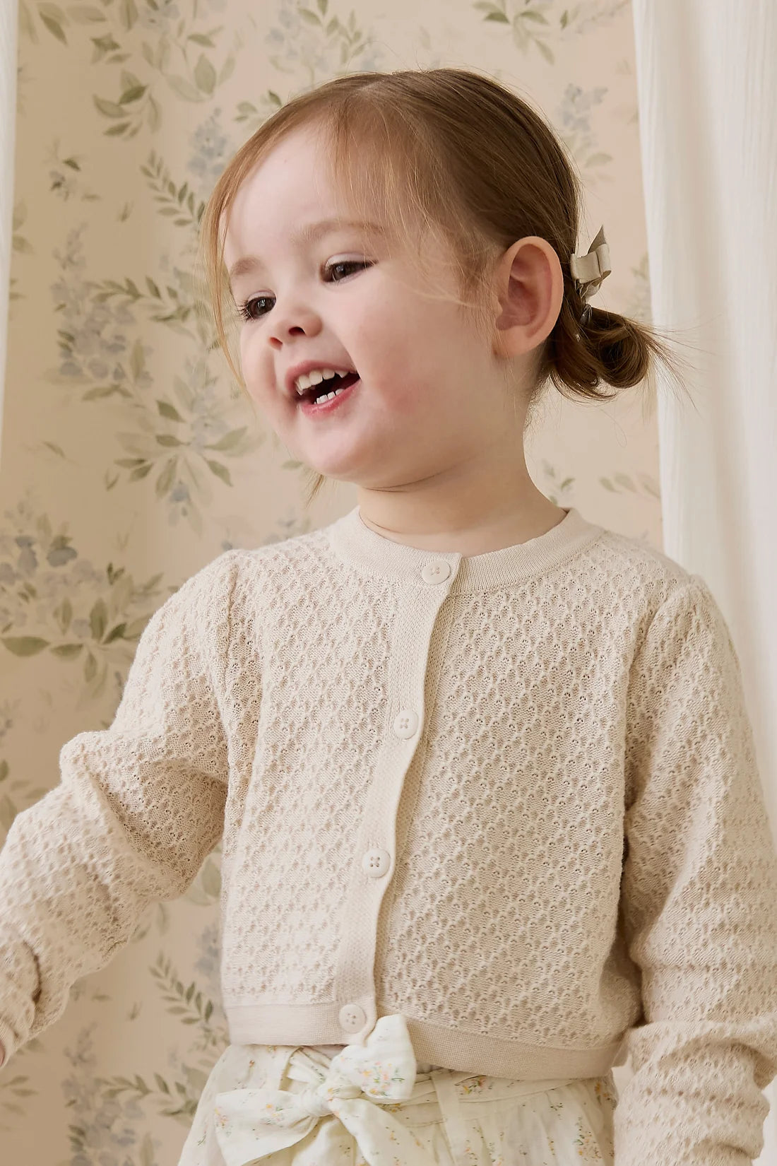 Clementine Cardigan - Vanilla | Jamie Kay